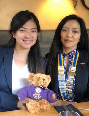 1808 Clive's birthday guest- Jenica Alcantara- end polio teddy